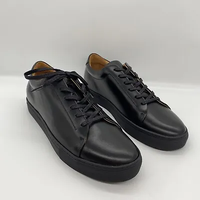 RM Williams Lace Up Shoes Mens AU 9 G EU 43.5 Surry Black Leather School Work • $189