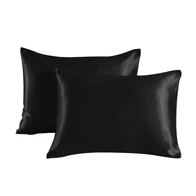 100% Mulberry Silk Pillowcase - 19 Momme - Double-sided Silk (Set Of Two) • $11.99