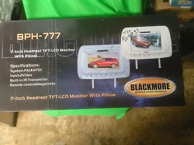 Blackmore BPH-777 7 Inch Headrest TFT-LCD Monitor With Pillow - Tan • $49