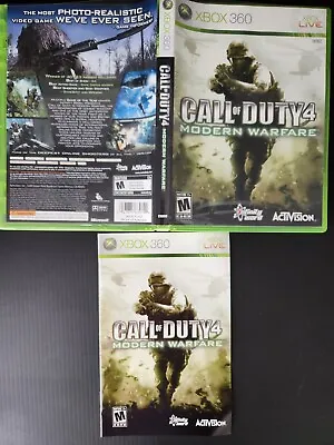 Call Of Duty 4  Modern Warfare | Xbox 360 | Original Case & Manual • $0.99