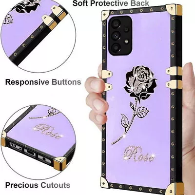 For Samsung Galaxy S22 S21 Ultra S20 A50 A21S Diamond Glitter Flower Case Cover • $18.34