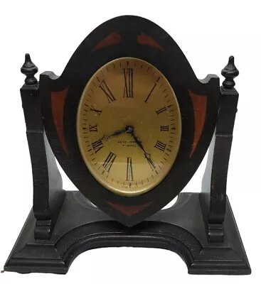 Seth Thomas 4 Jewels 8 Day Gothic Art Deco Mahogany Mantel Shelf Clock • $149