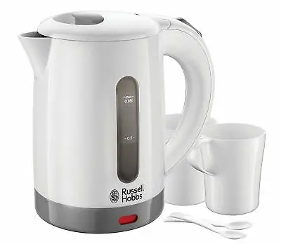 £18.99 • Buy Russell Hobbs 23840 Compact Travel Electric Kettle, Plastic, 1000 W, White