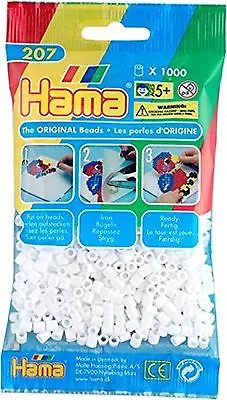 1000 Hama White Color Iron On Midi Beads : 207-01 • $3.99