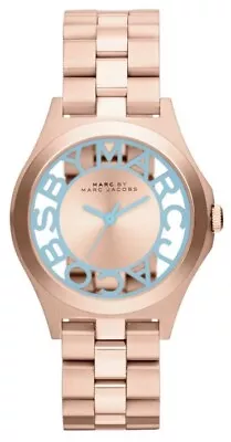 Marc Jacobs Henry Rose-Gold Tone Stainless Steel Women's Watch MBM3296 • $159.95