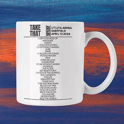 Take That Utilita Arena Sheffield April 2024 Setlist Mug • £14.99