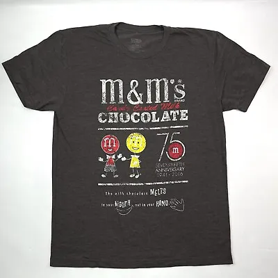 M&M’s Brand Chocolate 75 Anniversary T-Shirt Special Edition 2016 Men's Size L • $16.99