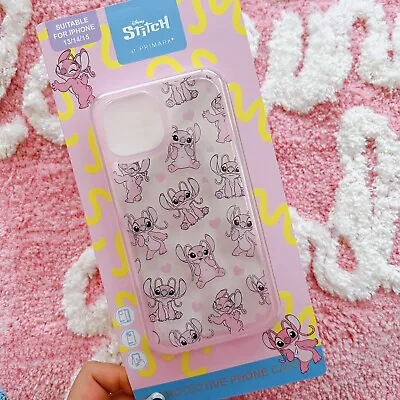 Disney Lilo And Stitch Angle Phone Case IPhone 13/14/15 Christmas • £9.45