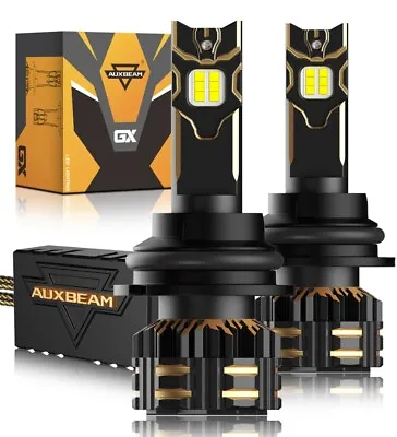 AUXBEAM 120W LED Headlight Hi/Low Beam/Fog Light 9005 H11 9006 H1 H4 H7 9007 H13 • $19.99