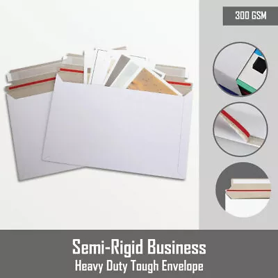 300gsm Semi Rigid Business Heavy Duty Envelope Tough Cardboard Bag Replacement • $33.95