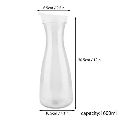 1600ml Acrylic Transparent Bottle Water Jug Ice Cold Jug With • £10.19