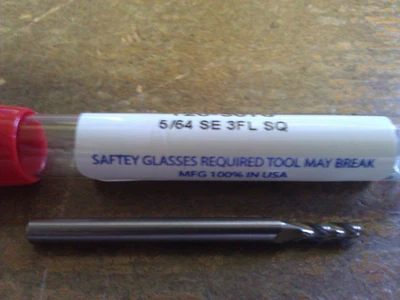$5.49 • Buy 5/64  3 FLUTE SINGLE END CARBIDE END MILL 5/64  X 1/8  X 1-1/2  X 1/4 