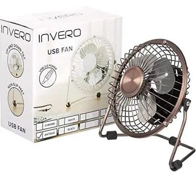 £7.79 • Buy Inverno Silent USB  6 Inch Tilting Desktop Fan Table Fan Aluminium Blades Fan