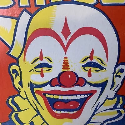 Vintage Circus Clown Poster KIng Brothers Sign Pepperell Massachusets 22 X14” • $130.67