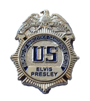 Elvis Presley US Bureau Of Narcotics Dangerous Drugs DEA Badge. Gracelands TCB • $7.66