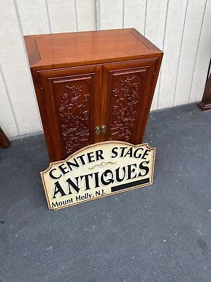 65173 Mahogany Oriental Storage Cabinet Chest • $385