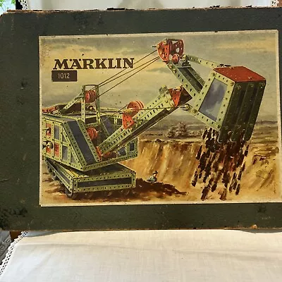 Vintage 1012 Marklin German Metal Building Construction Erector Set | For Parts • $24