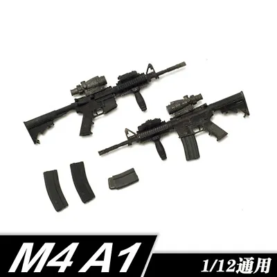 1/12 Scale Soldier Toys Accessories M4A1 Model For 6“ Figure Doll • $19.94