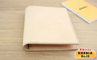 MIKASA Tochigi Leather Notebook Cover A6 Size Cover Pen Insertion HANDMADE • $152.96