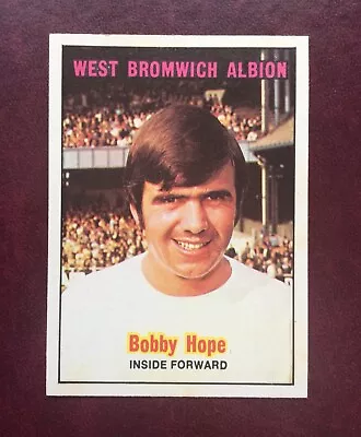 A&BC-1970-SCOTTISH GREEN BACK (1st SER)-# 73 ~ BOBBY HOPE - WEST BROMWICH ALBION • £2.79