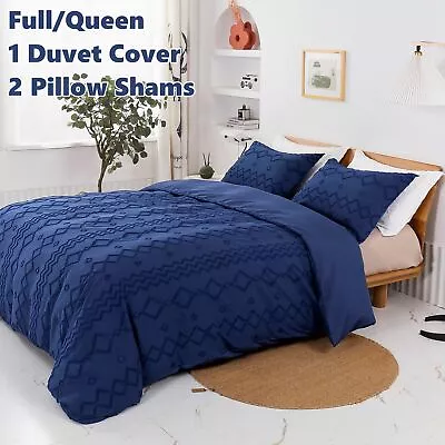 Queen Size Duvet Cover Set 3Pieces 1800 Series Hotel Quality Comforter Cover Set • $22.99