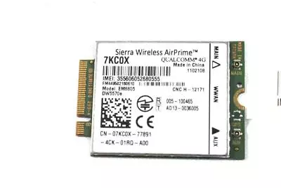 Sierra Wireless AirPrime 68DP9 EM8805 DW5570e WWAN HSPA NGFF Card For DELL  • $28.45