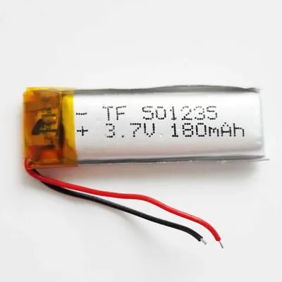 Lithium Polymer Battery 3.7V 180mAh For Oakly Thump And Other Mp3 Players 501235 • £8.87