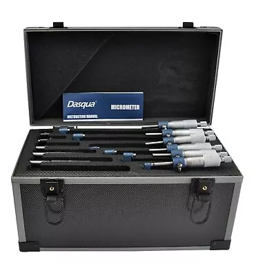 Dasqua Outside Micrometer Set- 6 Piece 0 - 6  Imperial Graduation • $252.58