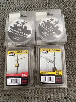 £9.99 • Buy 4 X Packs Of Mig And Infini Ships Rigging