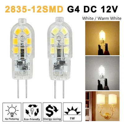 10/20pcs G4 20W 2835 SMD Bi-pin 12 LED Lamp Light Bulb DC 12V 6000K White& Warm • $9.99