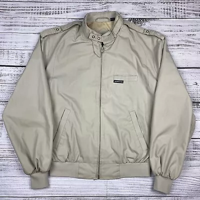 Vintage Retro Classic MEMBERS ONLY JACKET TAN Beige Size 40 Medium Men’s 80s • $26.57