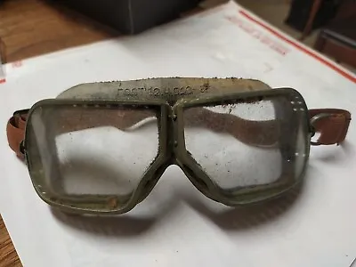 VINTAGE SOVIET Military Motorcycle Goggles. Rubber Elastic ГОСТ 12.4.013 - 1985! • $48.42