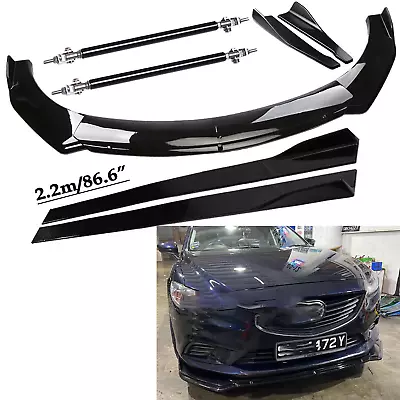 For Mazda 3 6 Front Rear Bumper Lip Spoiler Body Kit Splitter Side Skirt O • $129.99