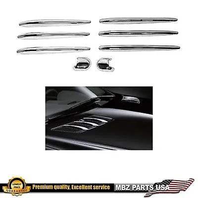 ML GL W164 X164 Chrome Hood Vent Molding Trim Bar Mercedes GL450 ML350 ML550 • $34.99