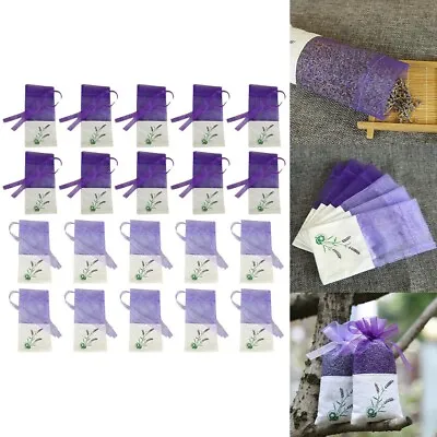 Moth Repellent Lavender Sachets For Clothing Pack Of 20 Sachets For Protection • £10.01