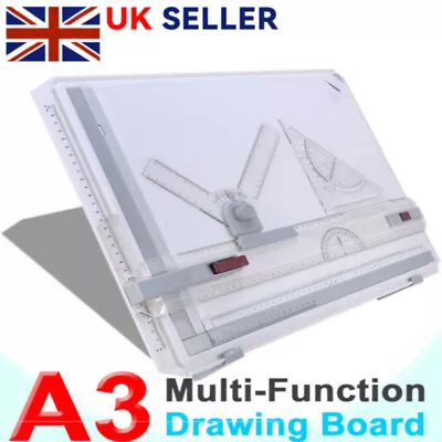 Engineering A3 Drawing Board Table Architects Technical Drafting Whiteboard Tool • £21.52