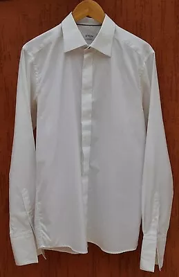 ETON Contemporary - GENTS WHITE MARCELLA EVENINGWEAR SHIRT Size 16.5 • £25