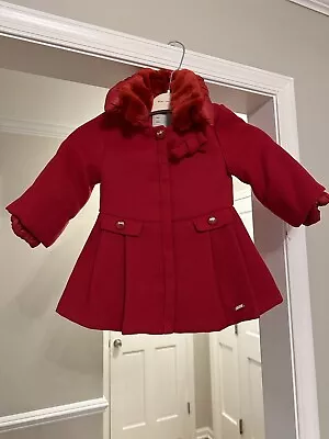 Mayoral Girls Red Dress Winter Jacket Sz 3 • $60