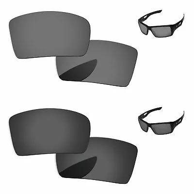 PapaViva Black & Chrome Polarized Replacement Lenses For-Oakley Eyepatch 1 & 2 • $24.99