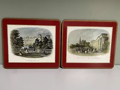 Vintage Pimpernel Placemats Warwick Castle & Royal Baths Set Of 2 • $12