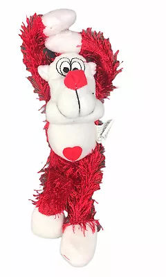 Valentine Red White Hanging Mini Monkey 7” Plush Heart • $8.72