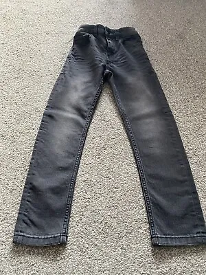 £8 • Buy Boys Next Skinny Fit Charcoal Jeans Age 8 Years