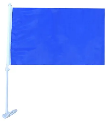 2 Pack Royal Blue Solid Color Plain 12 X18  Rough Tex 68D Nylon Car Vehicle Flag • £14.36