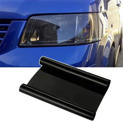 Dark Smoke Black Car Rear Lights Tail Light Film Sticker Trim Wrap Accessories • $6.29