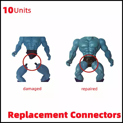 Fits For Vintage Figures Motu Leg Band Replacement Connectors 10 Units • $12.12