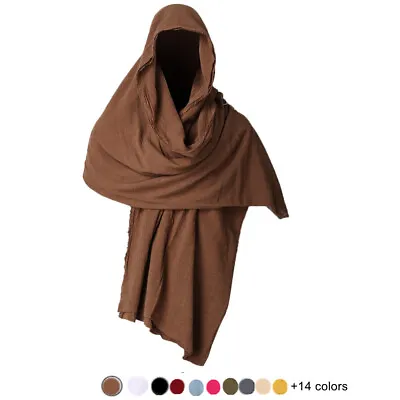 Medieval Shaman Elven Ranger Shawl Men Wrap Cloak Post Apocalyptic Men Scarf • £19.19