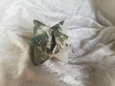 Moss Agate Merkaba • £23