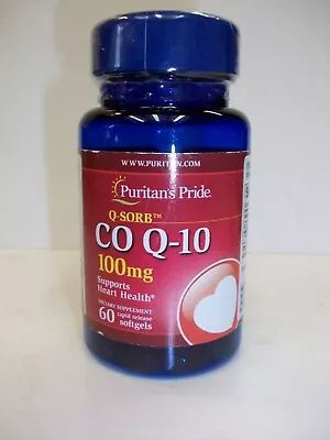 Puritan's Pride Q-Sorb Co Q-10 100 Mg 60 Softgels • $10.77