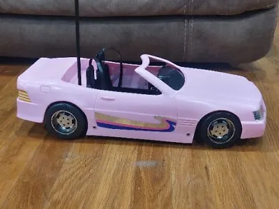 Vintage Barbie 1993 Meritus RC Pink Convertible Car - Nice Condition - No Remote • $12.95