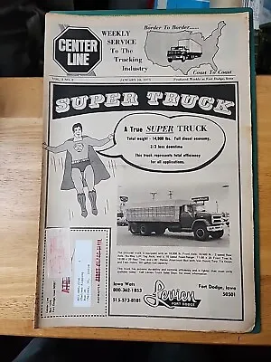 Jan. 10 1975 Centerline Trucking Industry Classified Paper Gmc Brockway Marmon  • $13.39